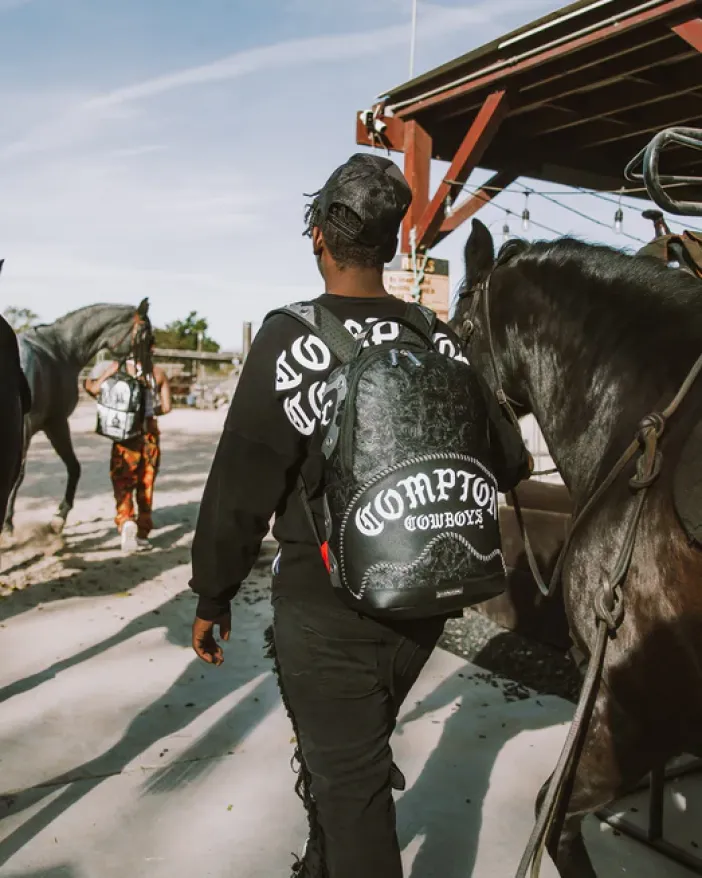 COMPTON COWBOYS WELCOME TO MY CITY BACKPACK>SPRAYGROUND Best