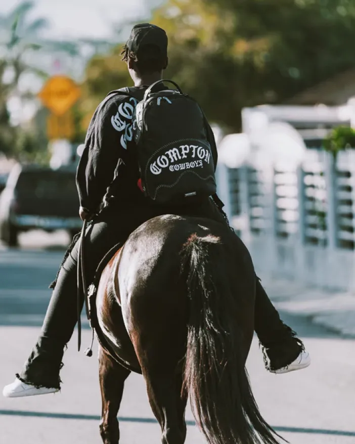 COMPTON COWBOYS WELCOME TO MY CITY BACKPACK>SPRAYGROUND Best