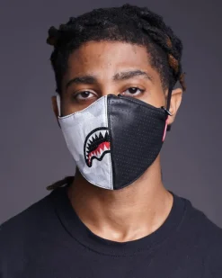 DAMAGE CONTROL STASH POCKET VEGAN LEATHER FACE MASK><noscript><img width=