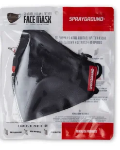 DAMAGE CONTROL STASH POCKET VEGAN LEATHER FACE MASK><noscript><img width=
