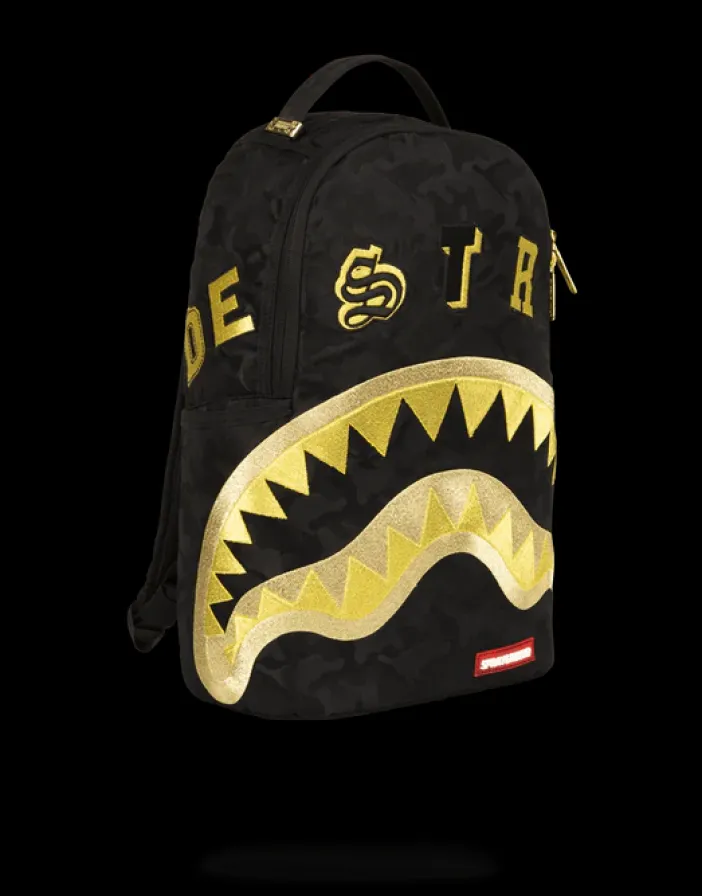 DESTROY SHARK (GOLD CAMO)>SPRAYGROUND