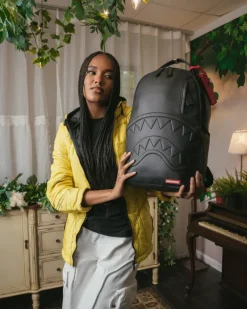EMBOSSED SHARK TRAVELER BACKPACK (DLXV)><noscript><img width=