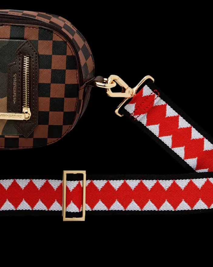 EXTERIOR GOLD ZIP POCKET SHARKS IN PARIS BACKPACK SLING>SPRAYGROUND Online