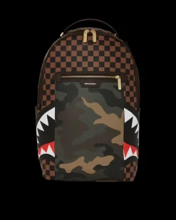 EXTERIOR GOLD ZIP POCKET SHARKS IN PARIS BACKPACK (DLXV)>SPRAYGROUND Outlet