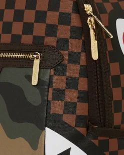 EXTERIOR GOLD ZIP POCKET SHARKS IN PARIS BACKPACK (DLXV)><noscript><img width=