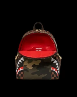 EXTERIOR GOLD ZIP POCKET SHARKS IN PARIS SAVAGE BACKPACK><noscript><img width=