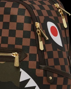 EXTERIOR GOLD ZIP POCKET SHARKS IN PARIS SAVAGE BACKPACK><noscript><img width=