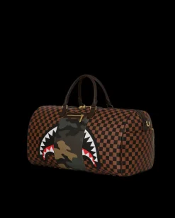EXTERIOR GOLD ZIP POCKET SHARKS IN PARIS DUFFLE><noscript><img width=