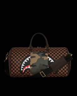 EXTERIOR GOLD ZIP POCKET SHARKS IN PARIS DUFFLE><noscript><img width=