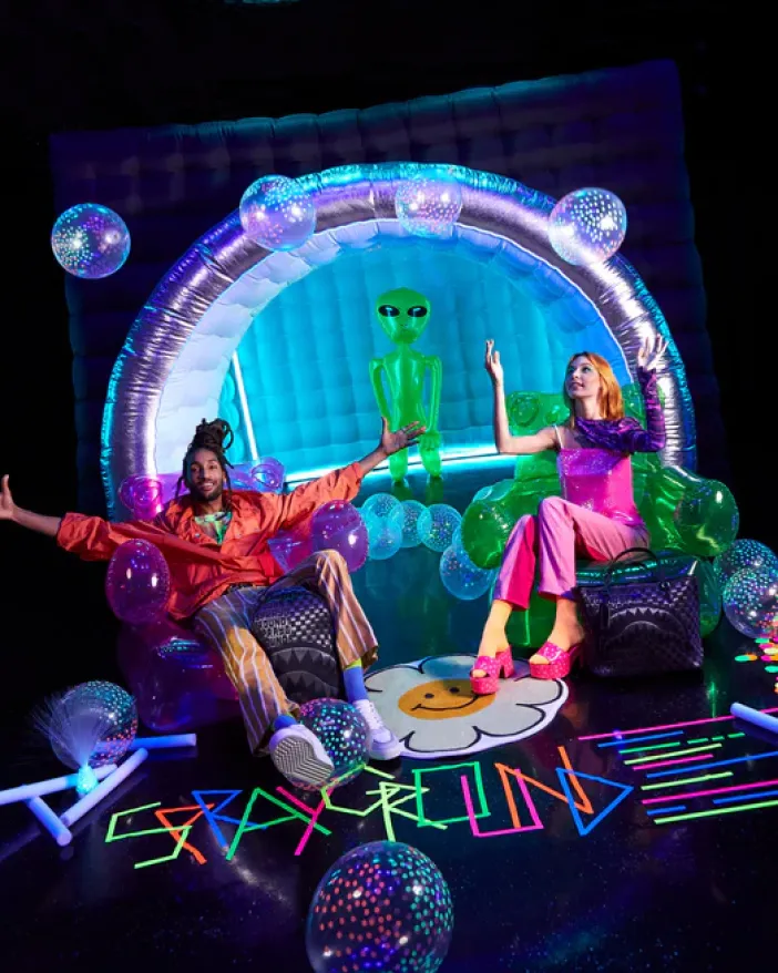 FIBER OPTIC LIGHTSHOW TOTE>SPRAYGROUND