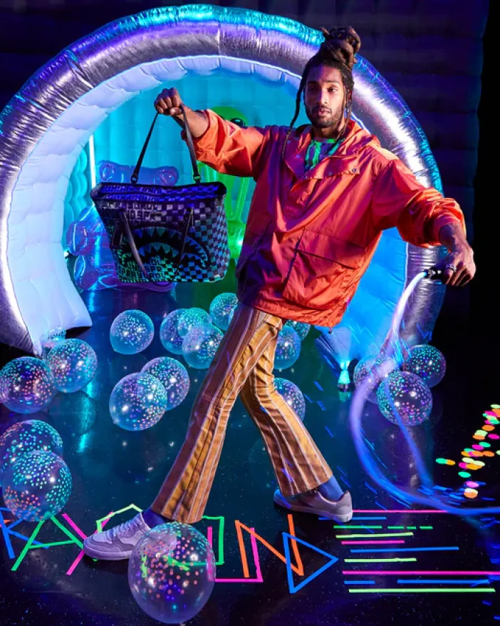 FIBER OPTIC LIGHTSHOW TOTE>SPRAYGROUND