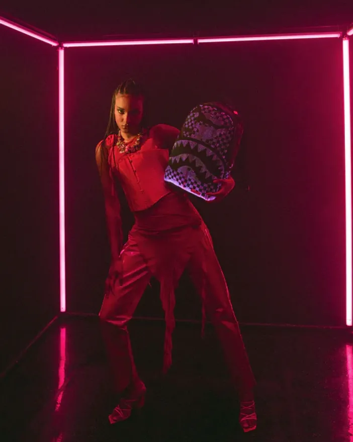 FIBER OPTICS 3AM THE PARTY NEVER STOPS BACKPACK>SPRAYGROUND New