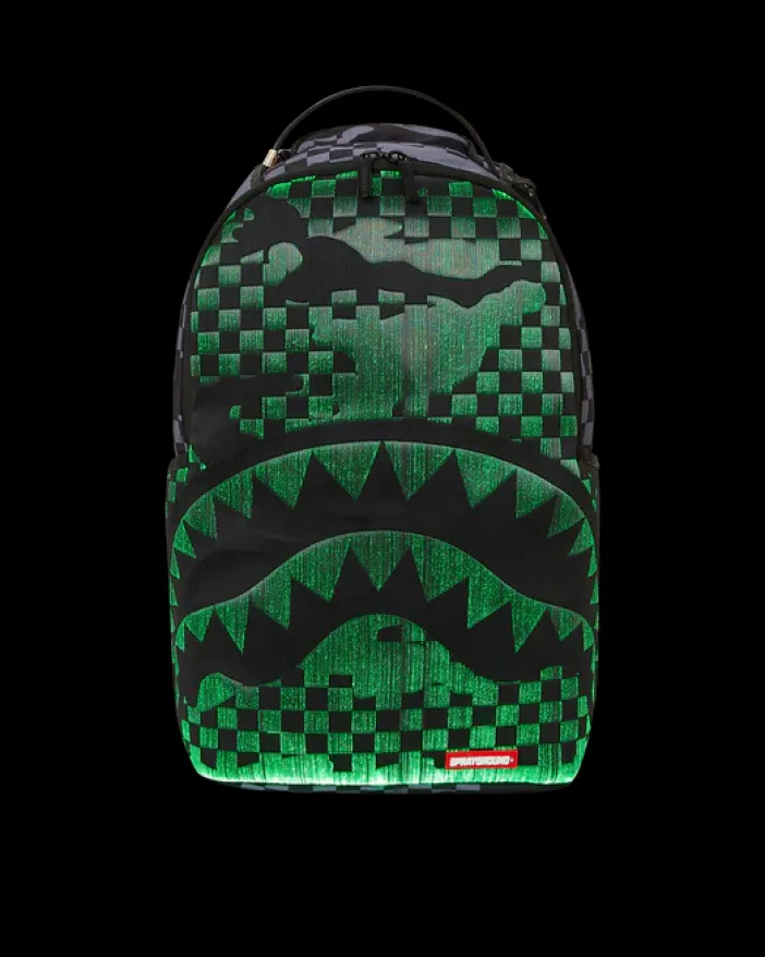 FIBER OPTICS 3AM THE PARTY NEVER STOPS BACKPACK>SPRAYGROUND New