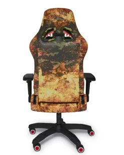FIRE CAMO GAMING CHAIR - SUPER RARE><noscript><img width=
