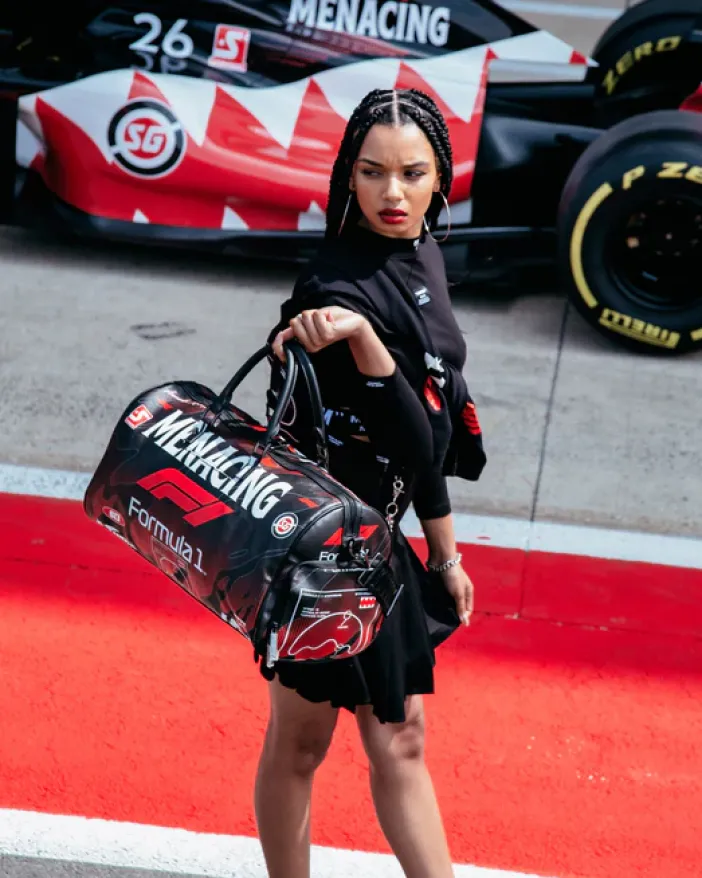 FORMULA 1 MENACING DUFFLE>SPRAYGROUND