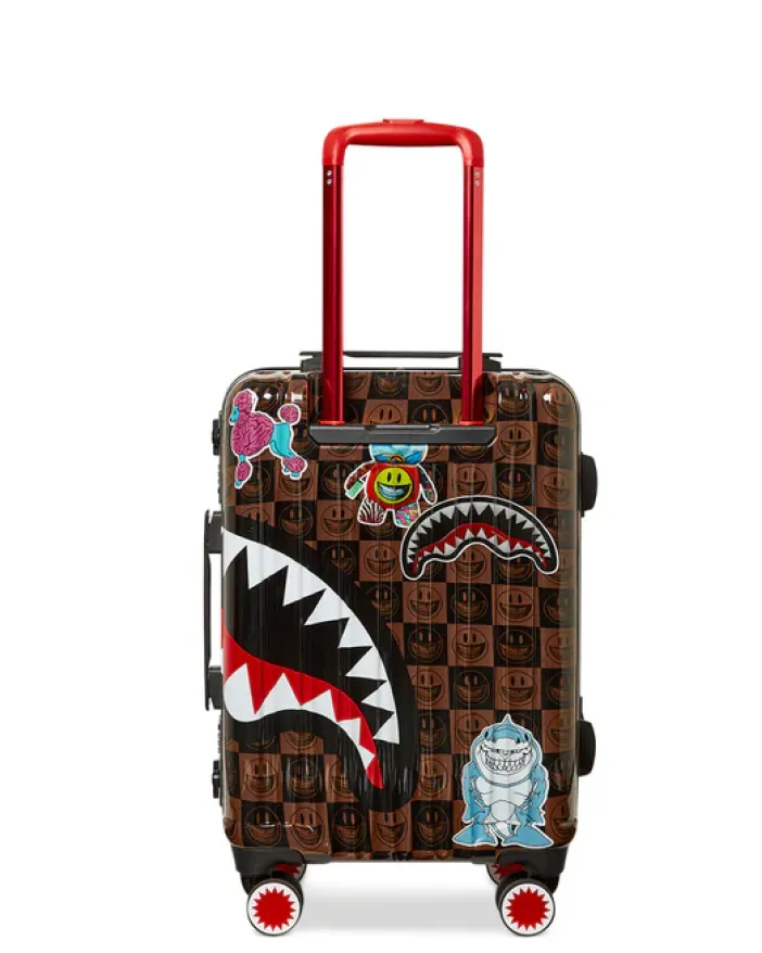 GLOBAL MOGUL POPAGANDA RON ENGLISH EDITION HARDSHELL CARRY-ON LUGGAGE>SPRAYGROUND New