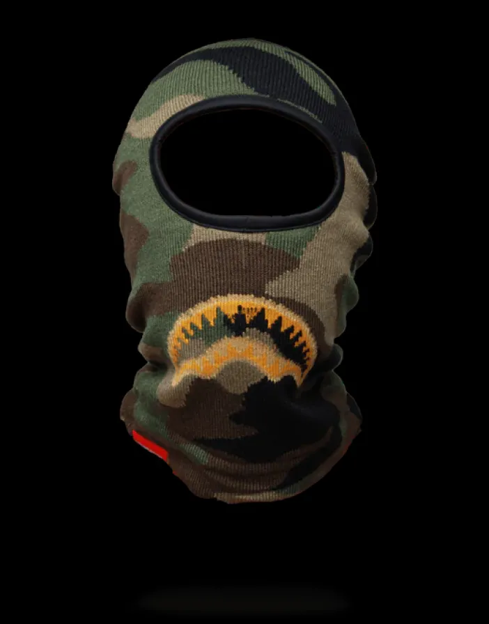 GOLD KNIT SHARK MOUTH SKI MASK>SPRAYGROUND Discount