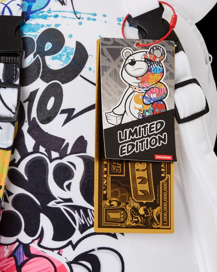 HALF GRAFF MONEYBEAR TEDDYBEAR BACKPACK>SPRAYGROUND