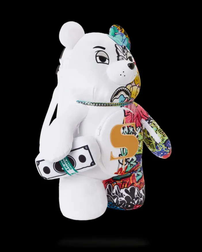 HALF GRAFF MONEYBEAR TEDDYBEAR BACKPACK>SPRAYGROUND