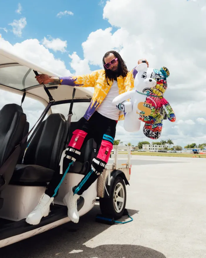 HALF GRAFF MONEYBEAR TEDDYBEAR BACKPACK>SPRAYGROUND