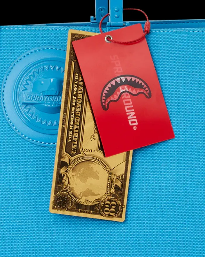HEAVY METAL SHARK BLUE TORTUGA TOTE>SPRAYGROUND Discount