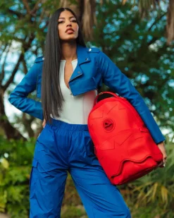 HEAVY METAL SHARK RED BACKPACK (DLXV)>SPRAYGROUND Best