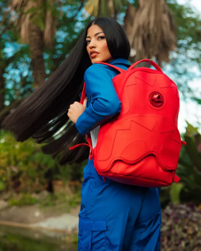 HEAVY METAL SHARK RED BACKPACK (DLXV)>SPRAYGROUND Best