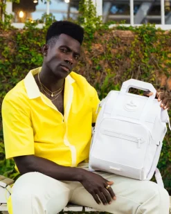 HEAVY METAL SHARK WHITE OUT BIZ TOP OPENER BACKPACK>SPRAYGROUND Outlet
