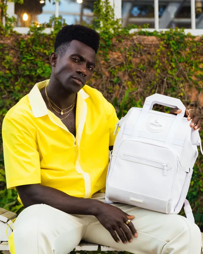 HEAVY METAL SHARK WHITE OUT BIZ TOP OPENER BACKPACK>SPRAYGROUND Outlet