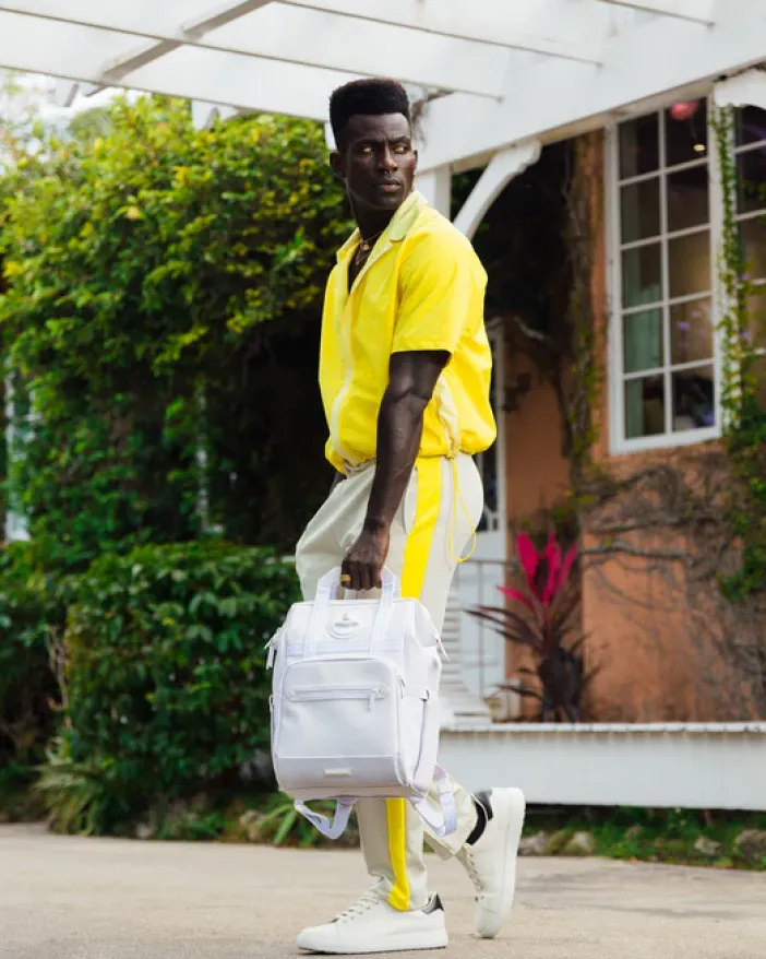 HEAVY METAL SHARK WHITE OUT BIZ TOP OPENER BACKPACK>SPRAYGROUND Outlet