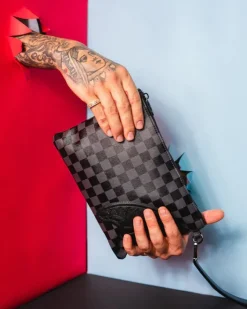 HENNY BLACK CROSSOVER CLUTCH>SPRAYGROUND Clearance
