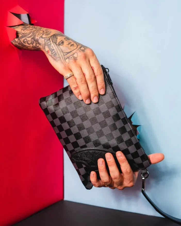 HENNY BLACK CROSSOVER CLUTCH>SPRAYGROUND Clearance