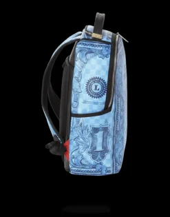 IN GOD WE TRUST BLUE BACKPACK (ONE OF ONE)><noscript><img width=