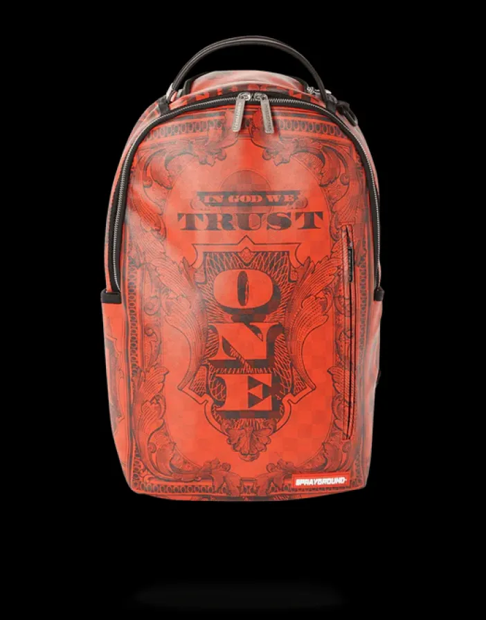 IN GOD WE TRUST RED BACKPACK (ONE OF ONE)>SPRAYGROUND Discount