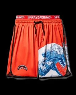JAPAN WAVE CORTO SWIM TRUNKS (RED)>SPRAYGROUND Outlet