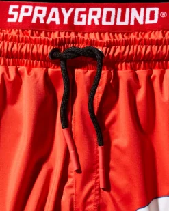 JAPAN WAVE CORTO SWIM TRUNKS (RED)><noscript><img width=