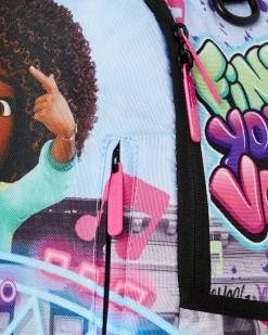 KARMA'S WORLD TURN UP THE VOLUME BACKPACK><noscript><img width=