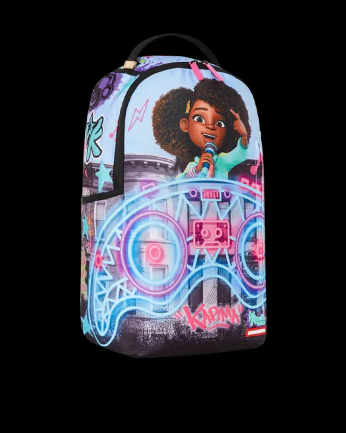 KARMA'S WORLD TURN UP THE VOLUME BACKPACK>SPRAYGROUND New