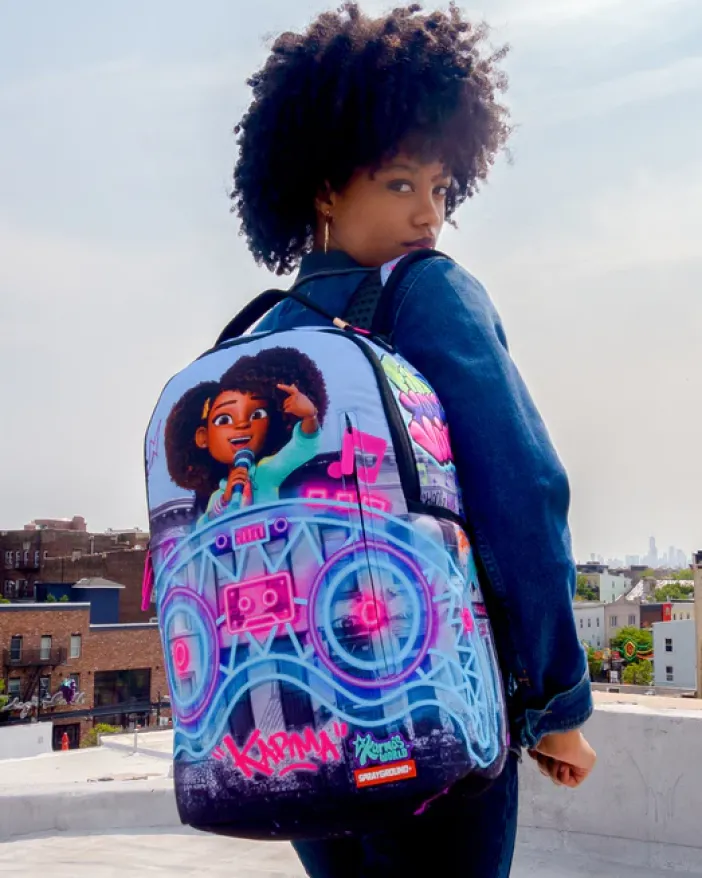 KARMA'S WORLD TURN UP THE VOLUME BACKPACK>SPRAYGROUND New