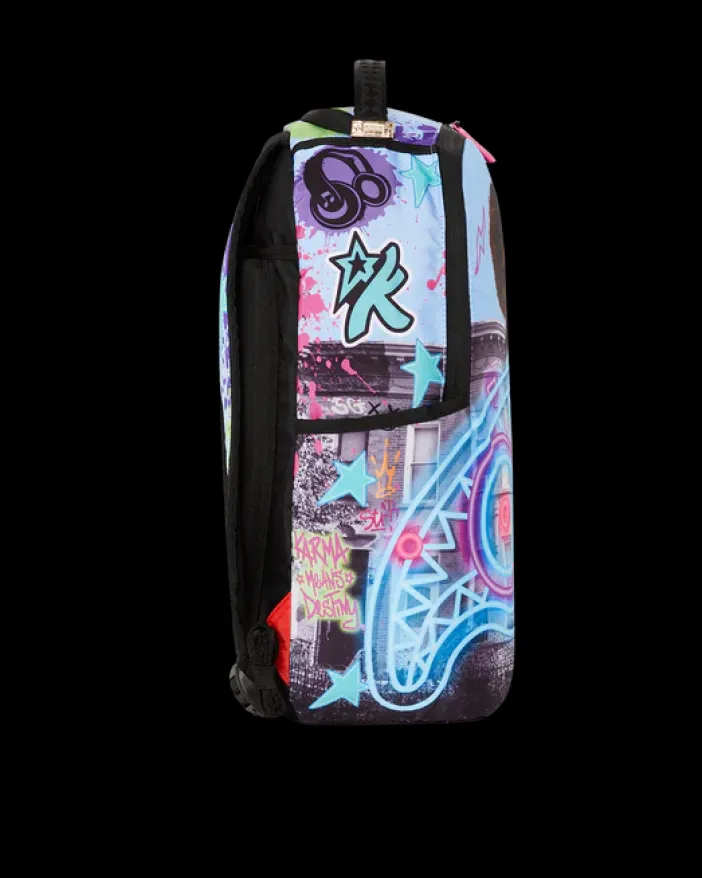 KARMA'S WORLD TURN UP THE VOLUME BACKPACK>SPRAYGROUND New