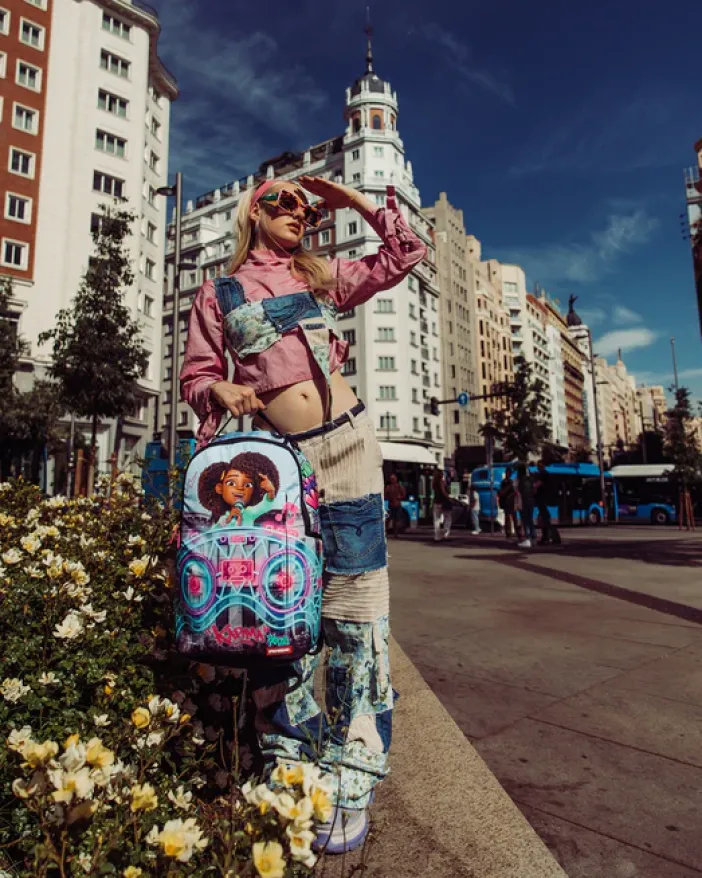 KARMA'S WORLD TURN UP THE VOLUME BACKPACK>SPRAYGROUND New