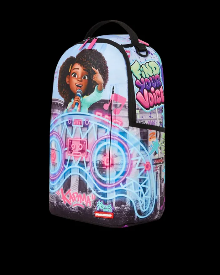 KARMA'S WORLD TURN UP THE VOLUME BACKPACK>SPRAYGROUND New