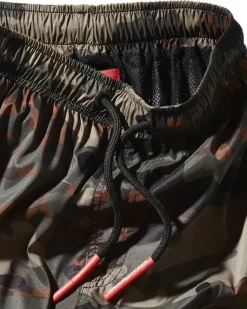 KIDS CAMO CHECKERED SWIM TRUNKS><noscript><img width=