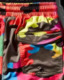 KIDS CAMOBURST SWIM TRUNKS><noscript><img width=