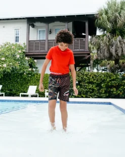 KIDS CHECKS u0026 CAMO SWIM TRUNKS><noscript><img width=