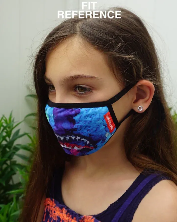 KIDS FORM FITTING MASK: ARCADE SHARK>SPRAYGROUND Hot