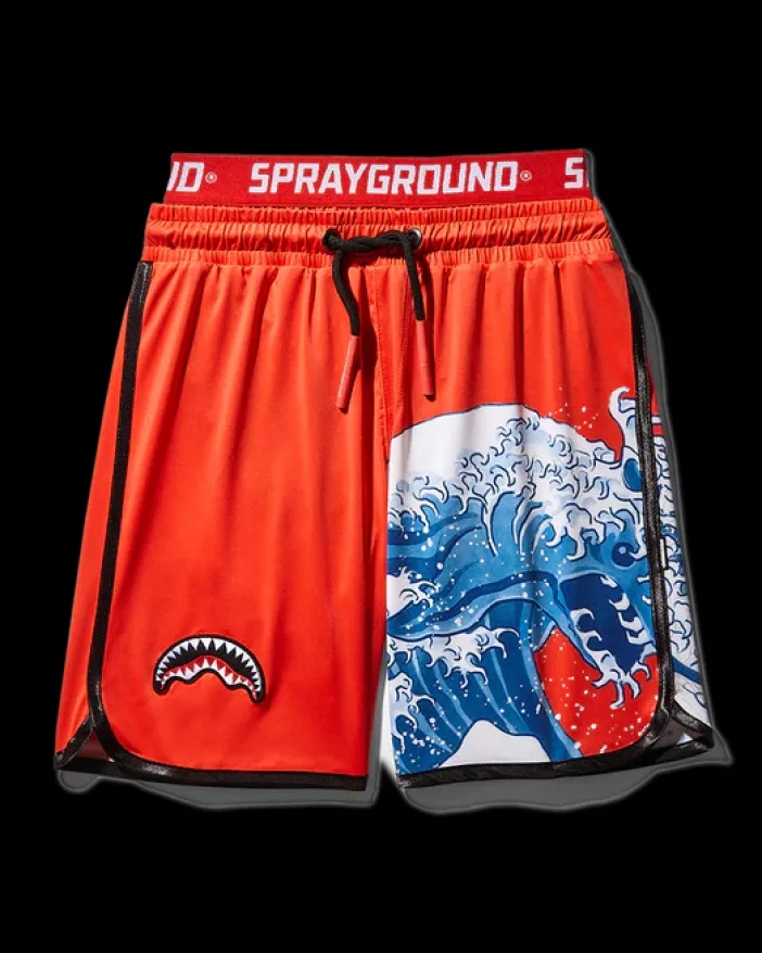 KIDS JAPAN WAVE SWIM TRUNKS (RED)>SPRAYGROUND Discount