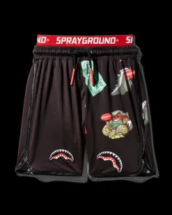 KIDS PATCH ALL-IN SWIM TRUNKS (BLACK)>SPRAYGROUND
