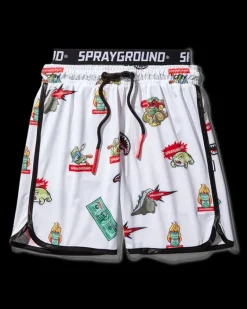 KIDS PATCH ALL-IN SWIM TRUNKS (WHITE)>SPRAYGROUND Hot