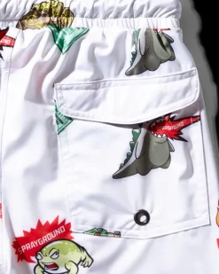 KIDS PATCH ALL-IN SWIM TRUNKS (WHITE)><noscript><img width=